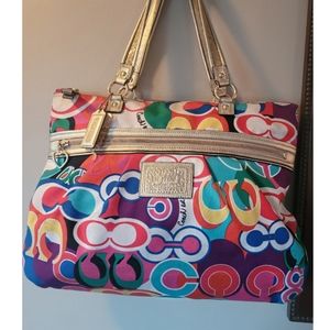 Colorful Coach Shoulder Bag